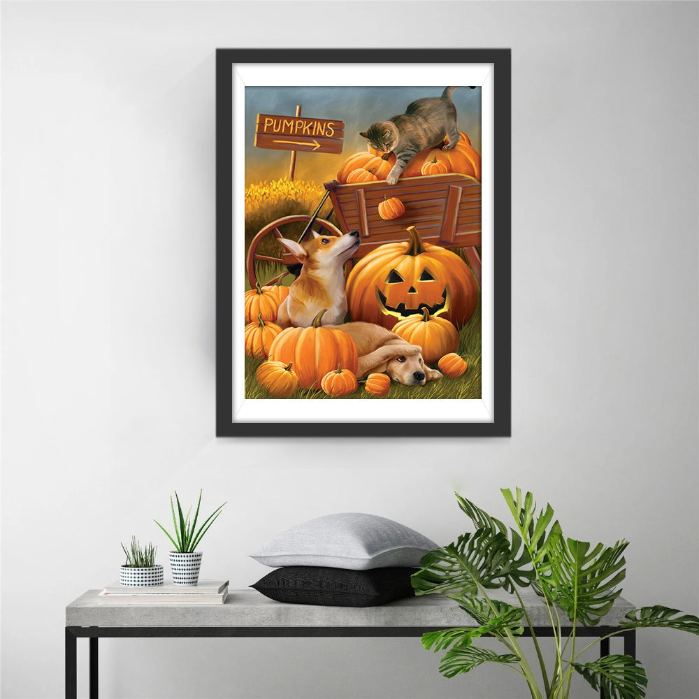 Herfstplezier in Beeld Diamond Painting