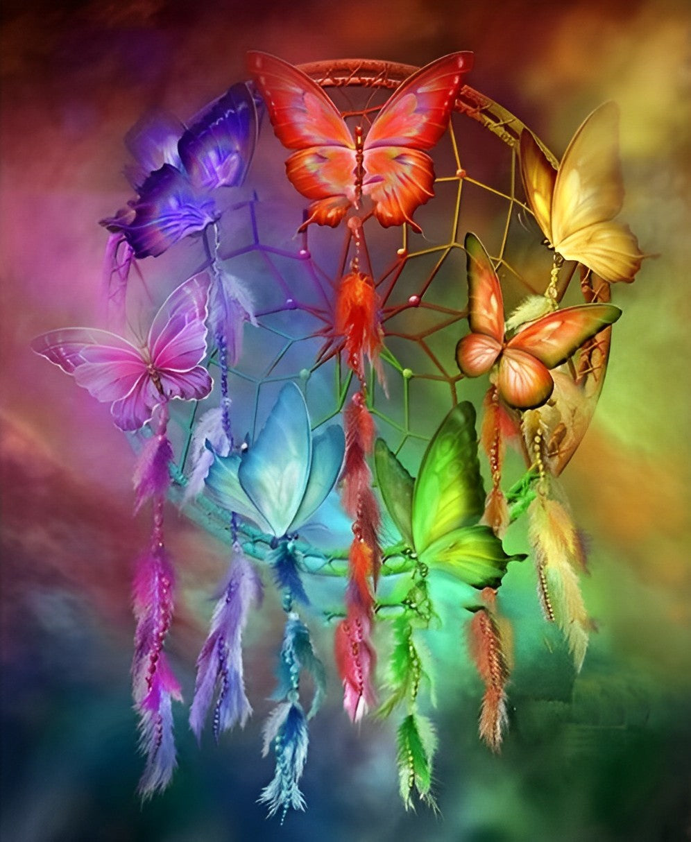 het Droomnet van Vlinders Diamond Painting