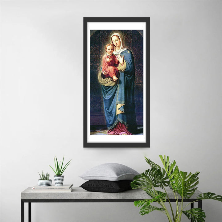 Het Heilige Moeder - Kind Moment Diamond Painting