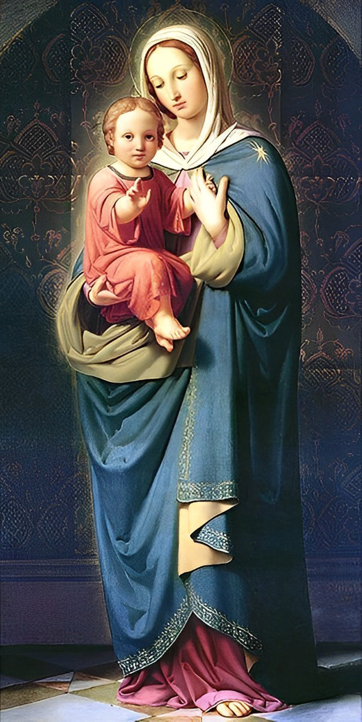 Het Heilige Moeder - Kind Moment Diamond Painting