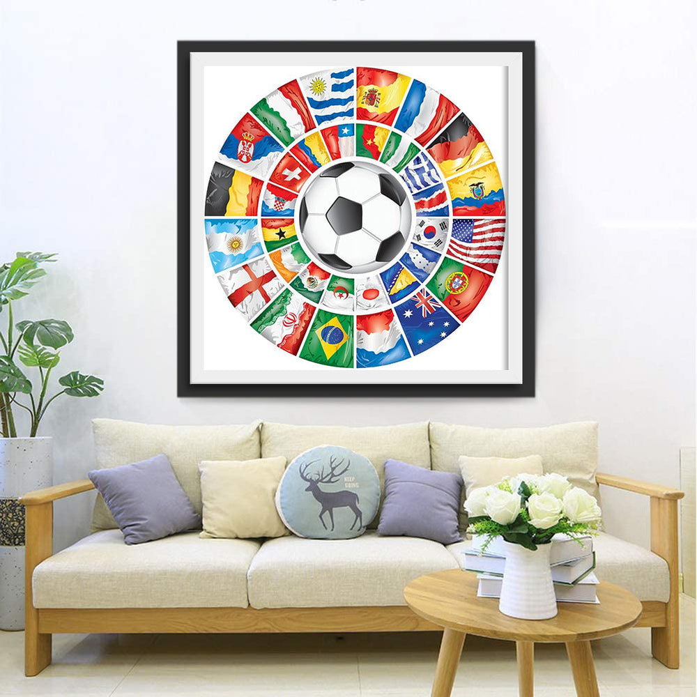 Het Wereldfeest van Voetbal Diamond Painting