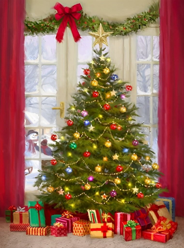 Huiselijke Kerstsfeer Diamond Painting