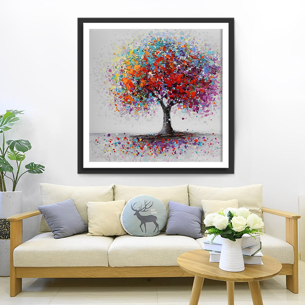 Impressionistische Bloesemboom Diamond Painting
