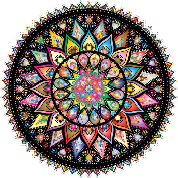Intrigerend Mandala met Veel Kleuren Diamond Painting