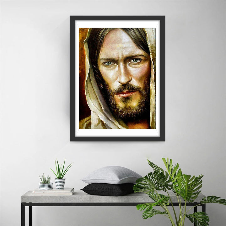 Jezus met Hoofddoek Diamond Painting