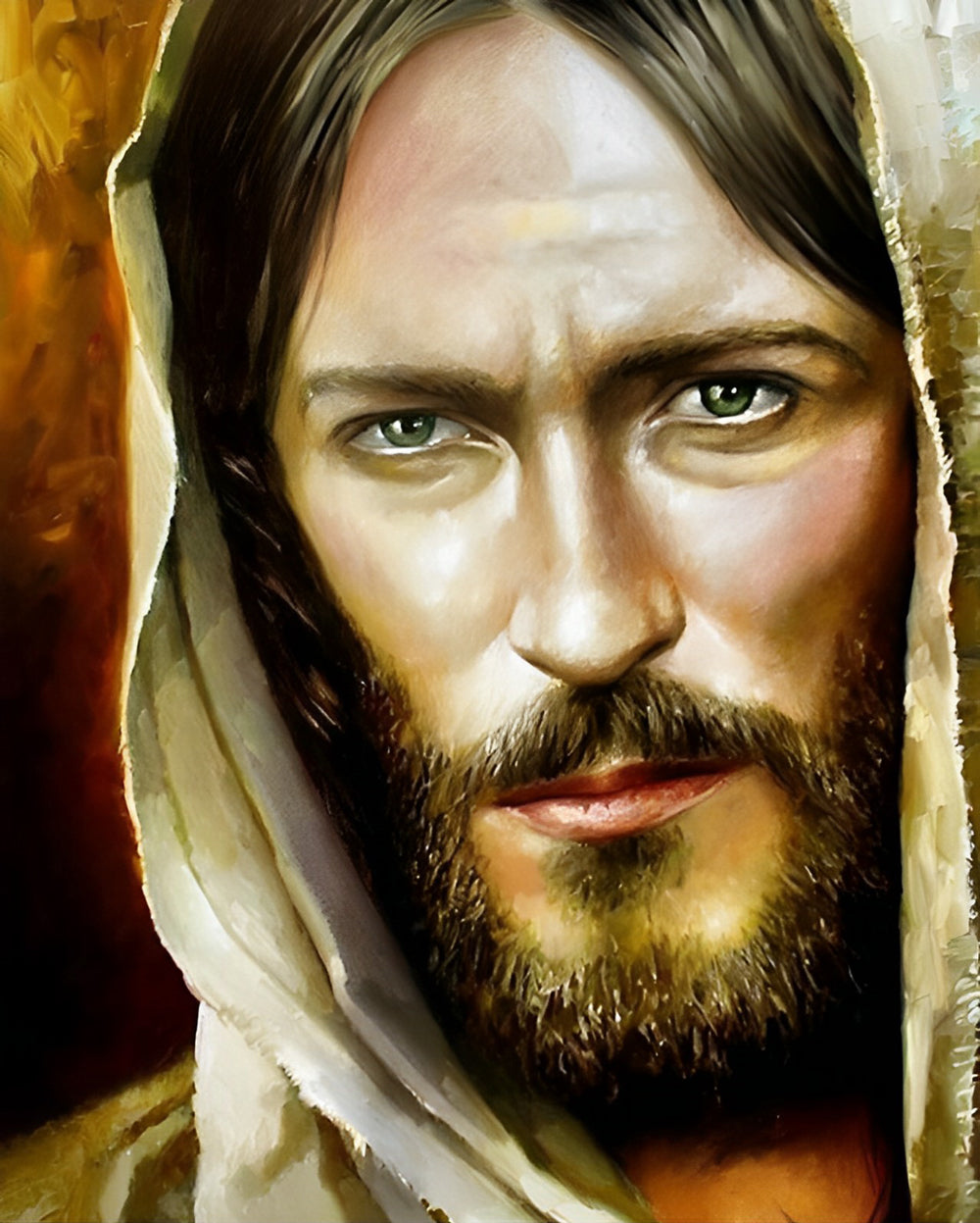 Jezus met Hoofddoek Diamond Painting