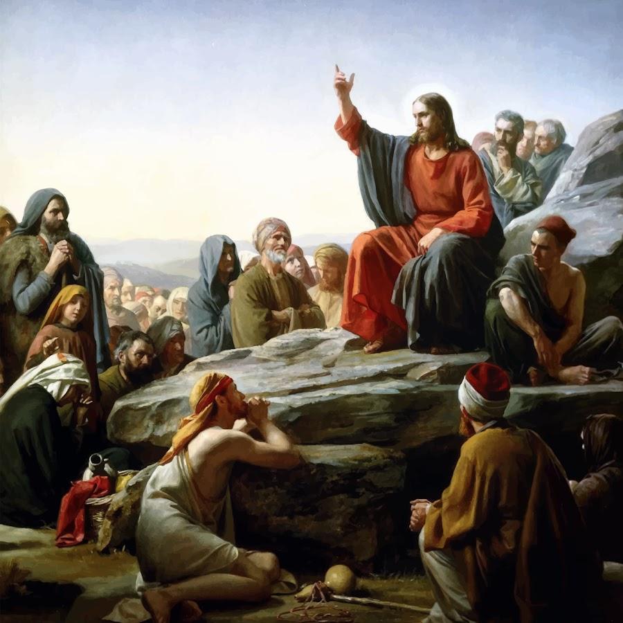 Jezus onder Mensen op Rots Diamond Painting