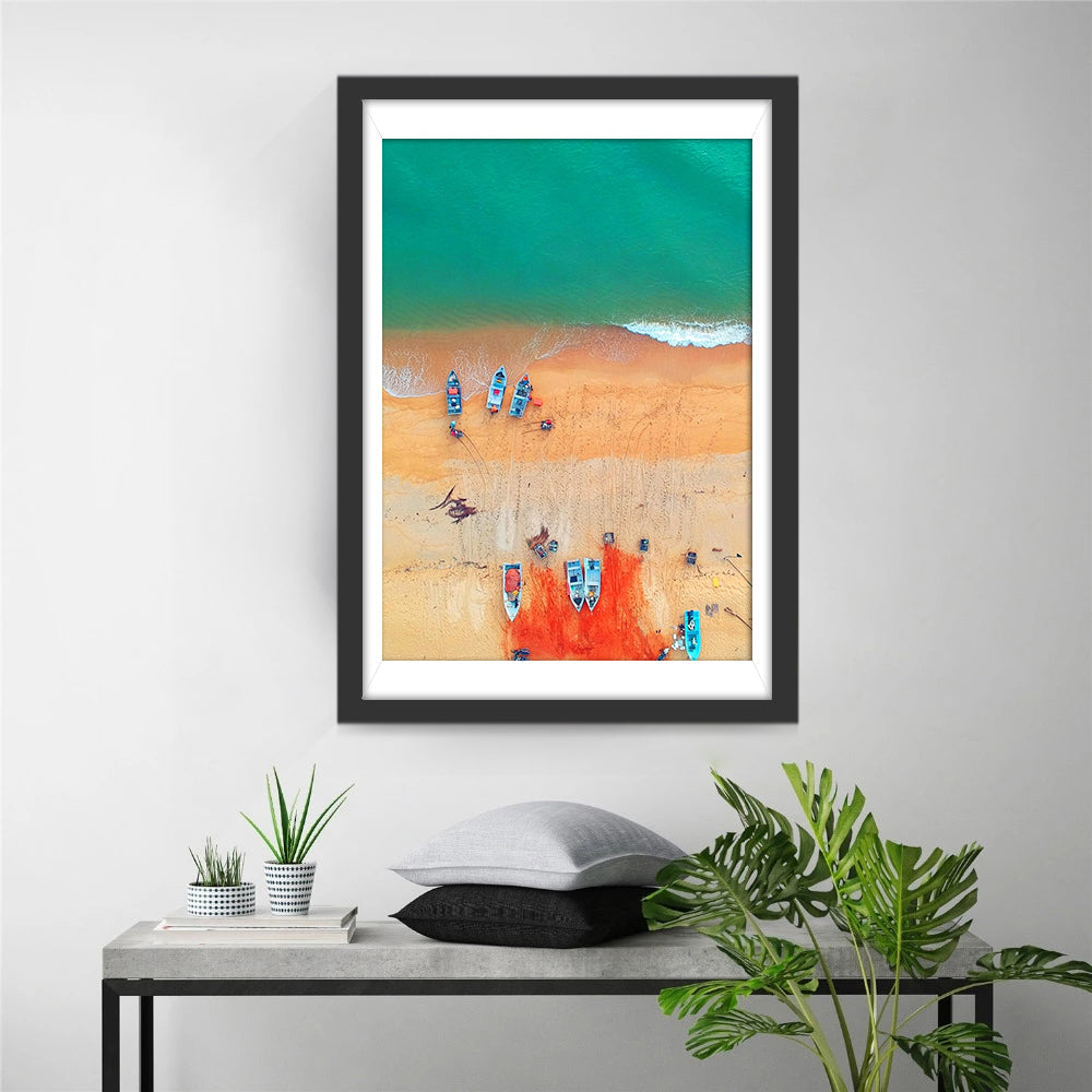 Kalm Strandtooneel Diamond Painting
