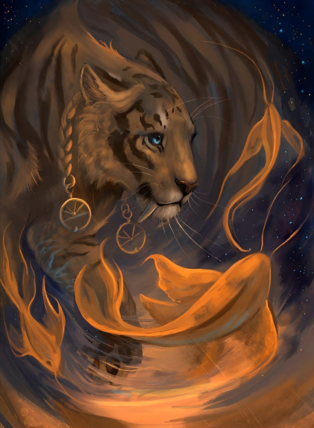 Karper en Tijger Diamond Painting