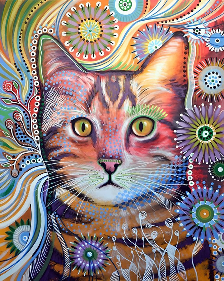 Kat en Breipatroon Diamond Painting