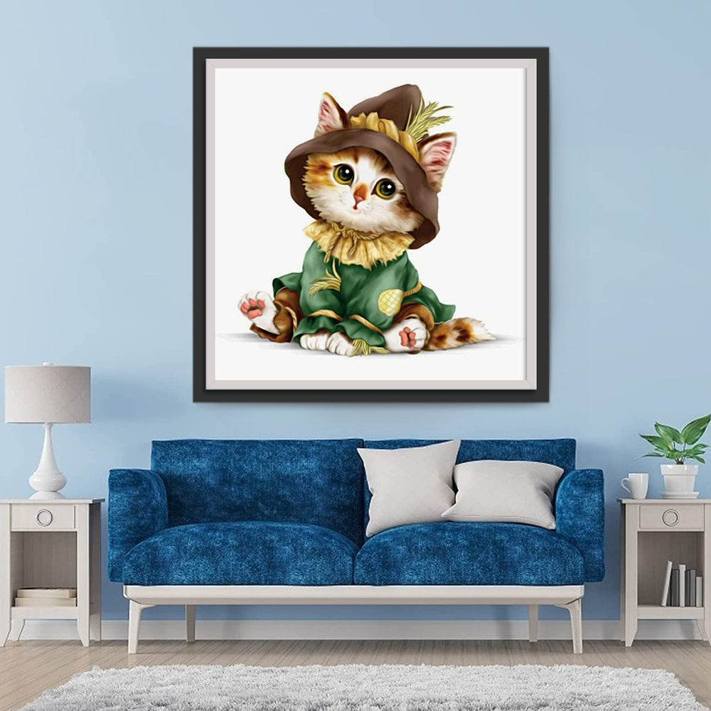 Katten in Boerenkleren Diamond Painting