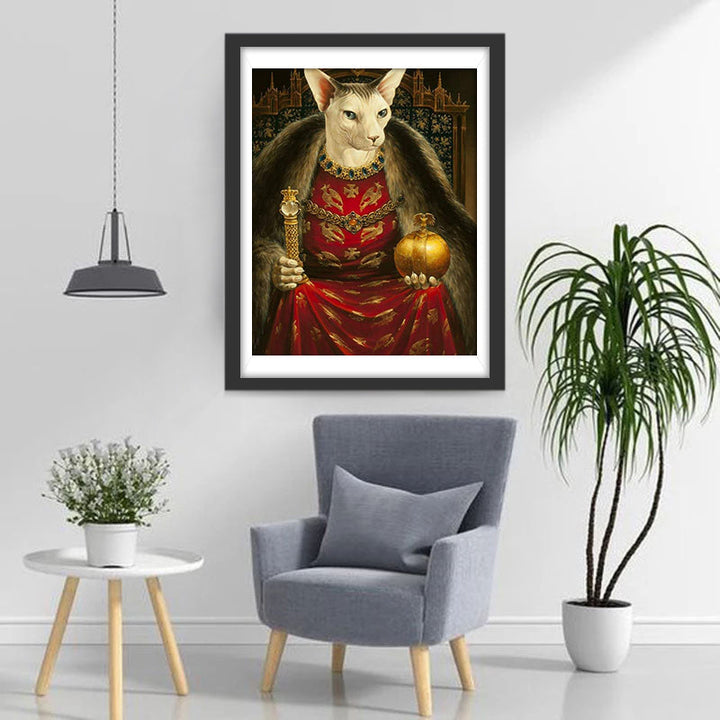 Kattenkoningin Diamond Painting