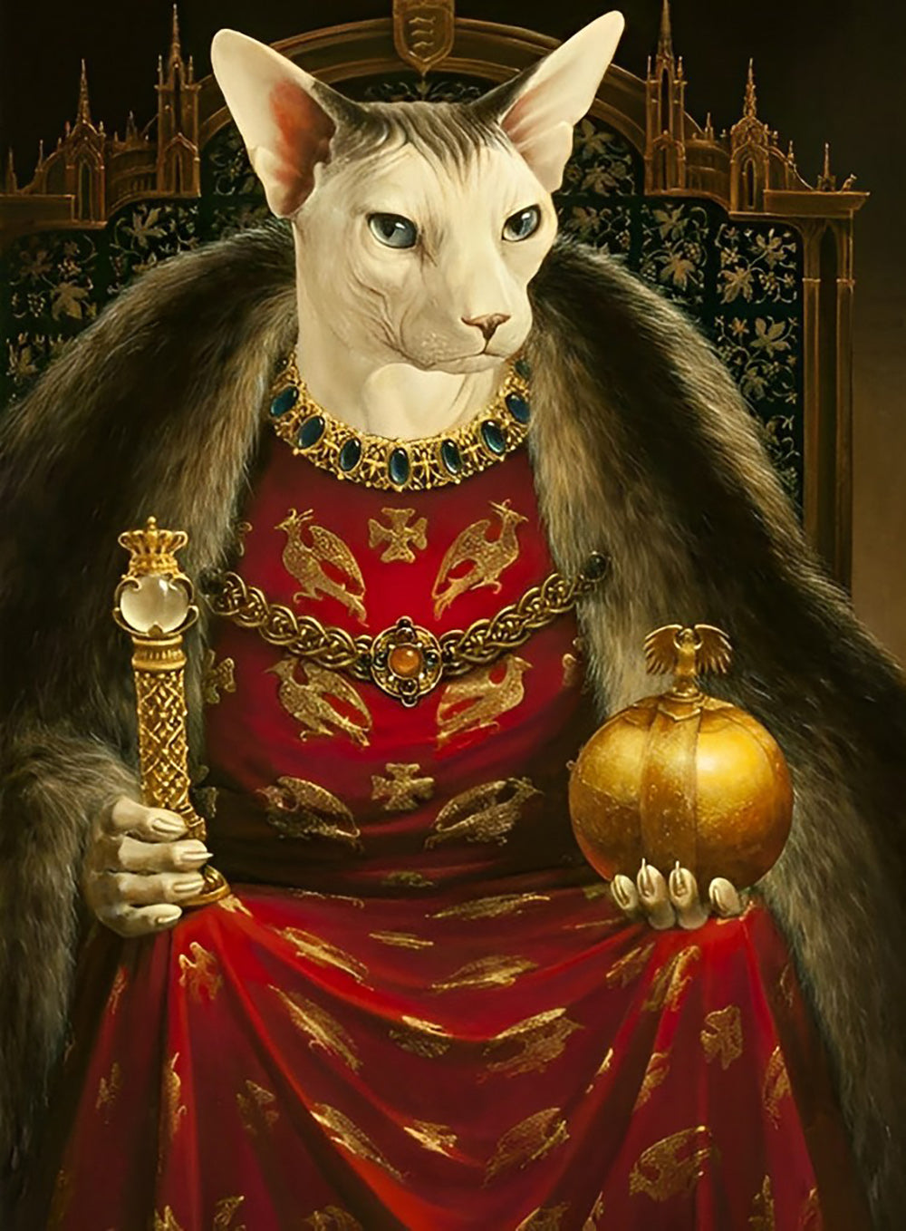 Kattenkoningin Diamond Painting