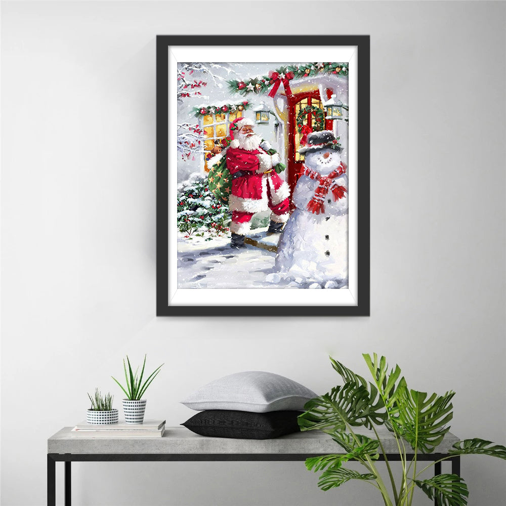 Kerstgezicht Diamond Painting