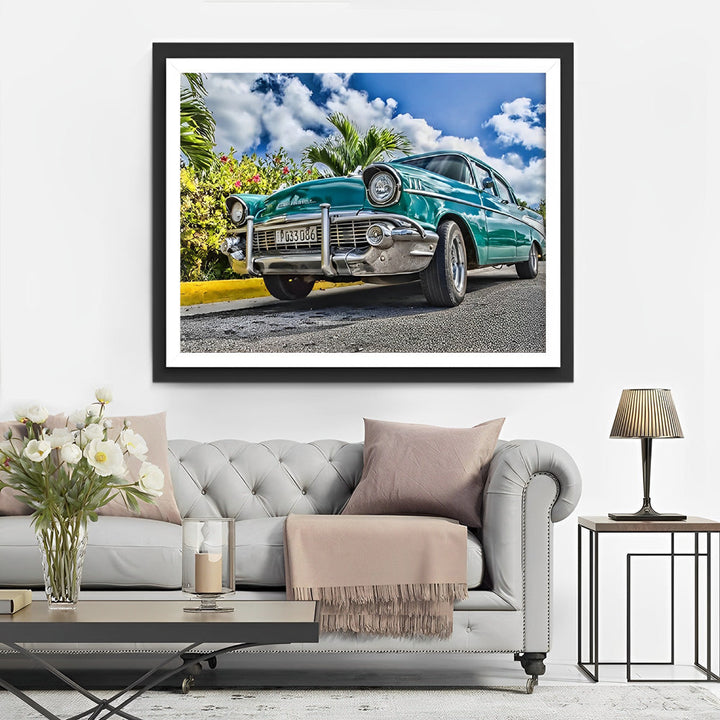 Klassiek Nostalgisch Autobeeld Diamond Painting