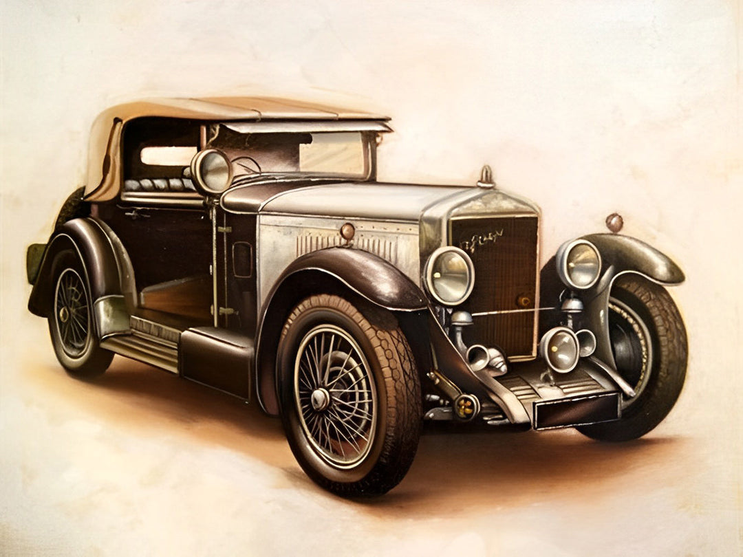 Klassiek Nostalgisch Autobeeld Diamond Painting