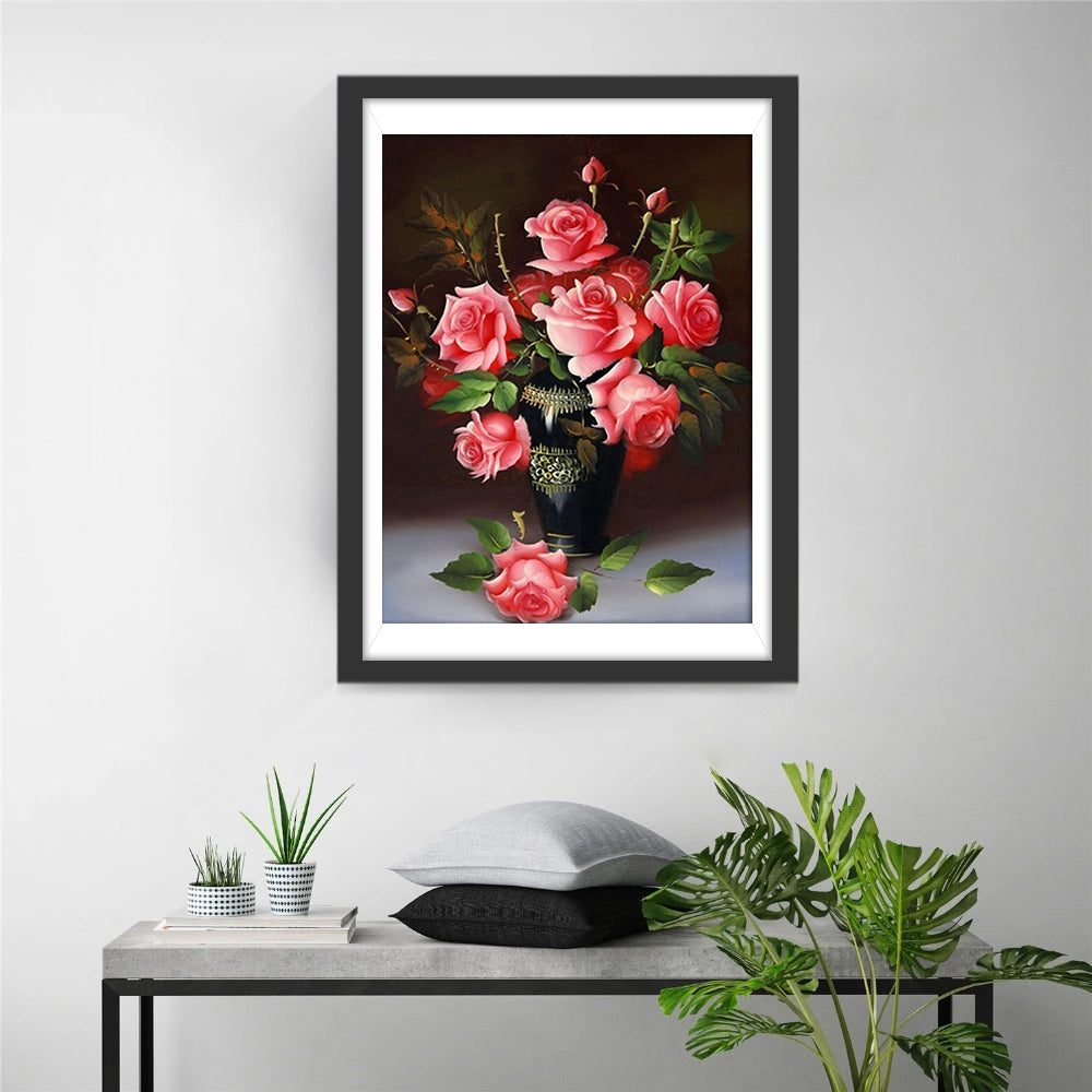 Klassiek Rozenstilleven Diamond Painting