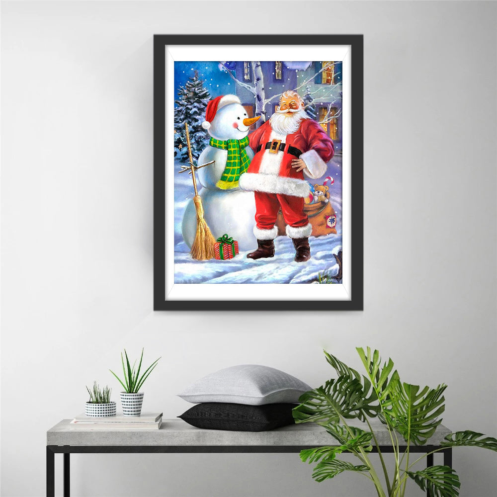 Klassieke Kerstbeelden Diamond Painting