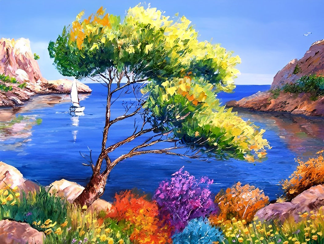 Kleuren aan de Kust Diamond Painting