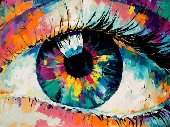 Kleurrijk en Artistiek Oog Diamond Painting