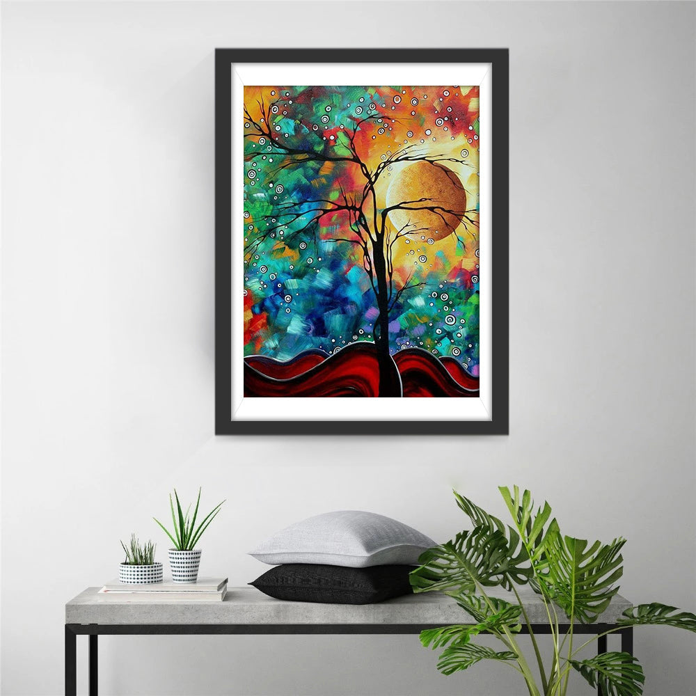 Kleurrijke Abstracte Schildering Diamond Painting