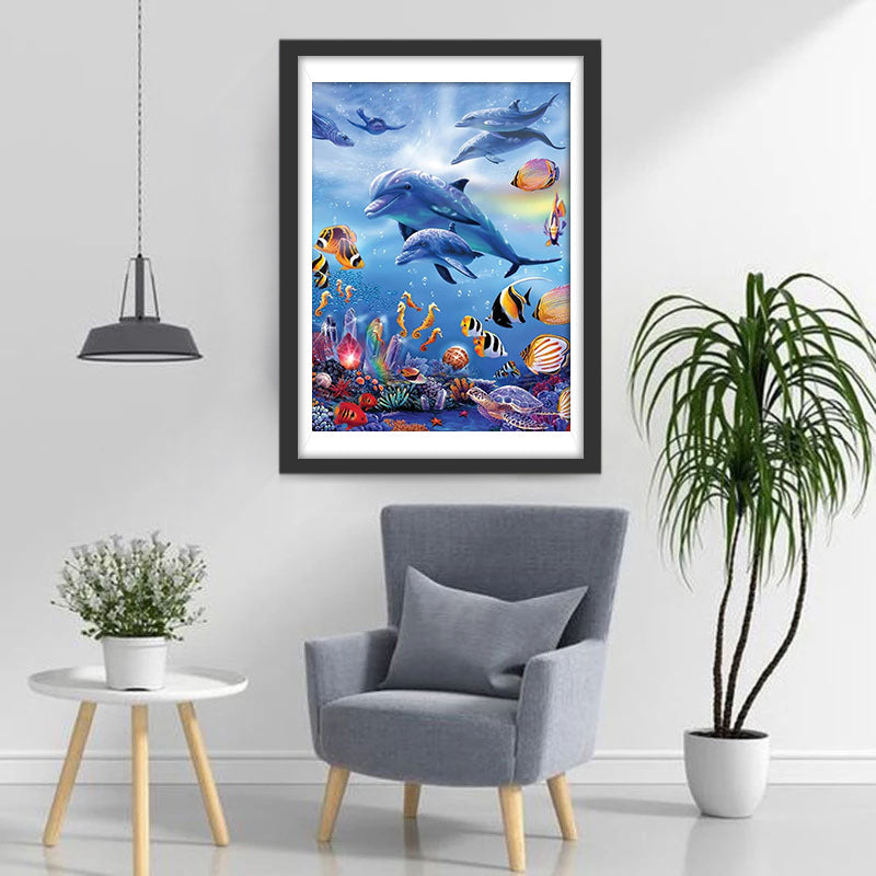 Kleurrijke en Diverse Onderwaterwereld Diamond Painting