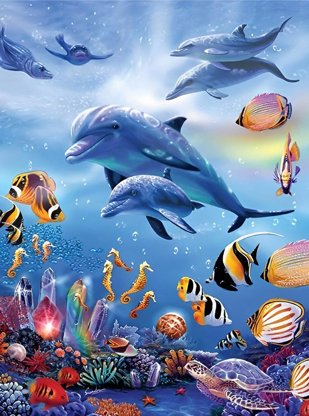Kleurrijke en Diverse Onderwaterwereld Diamond Painting
