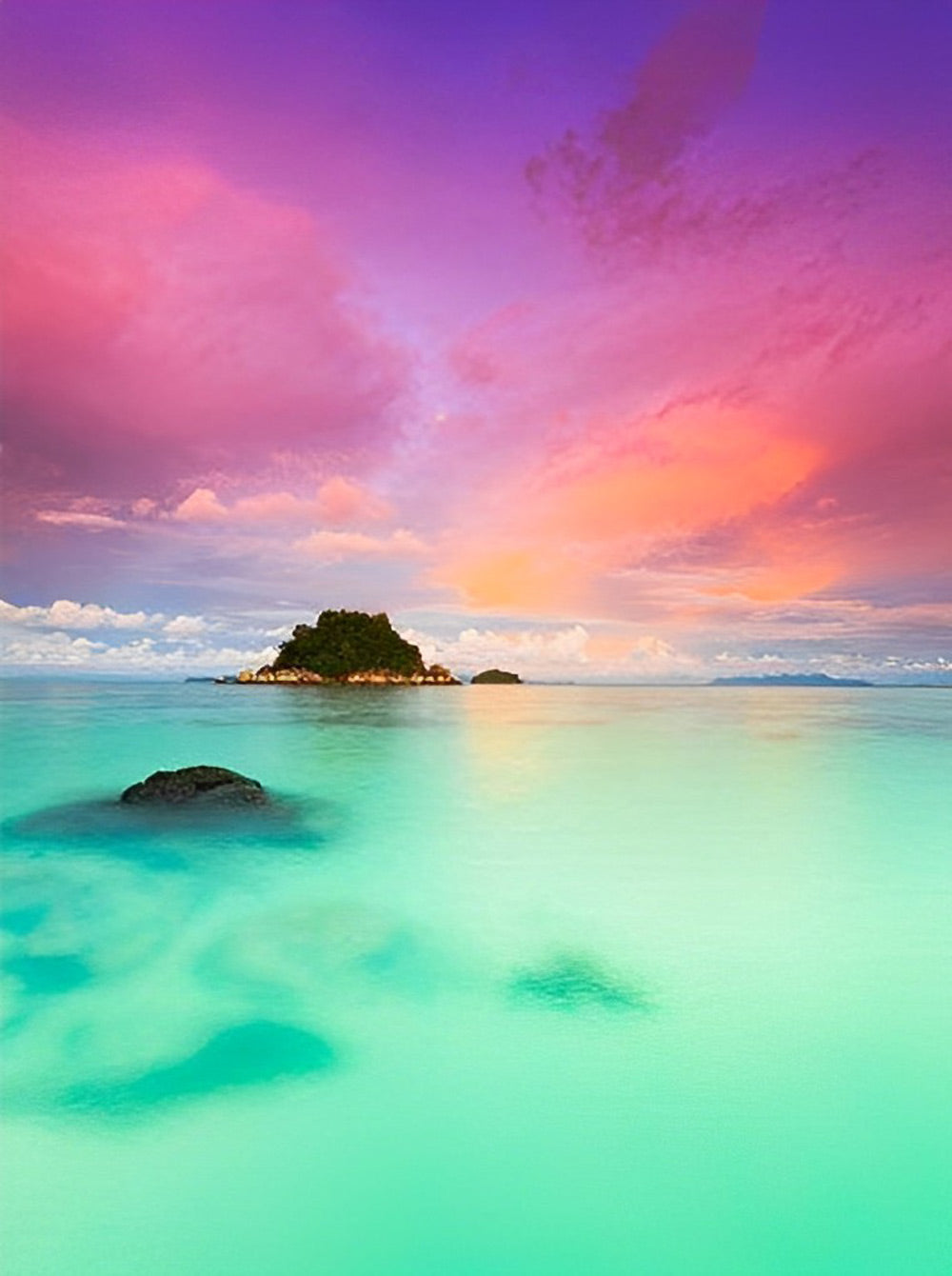 Kleurrijke Lucht boven Turquoise Zee Diamond Painting