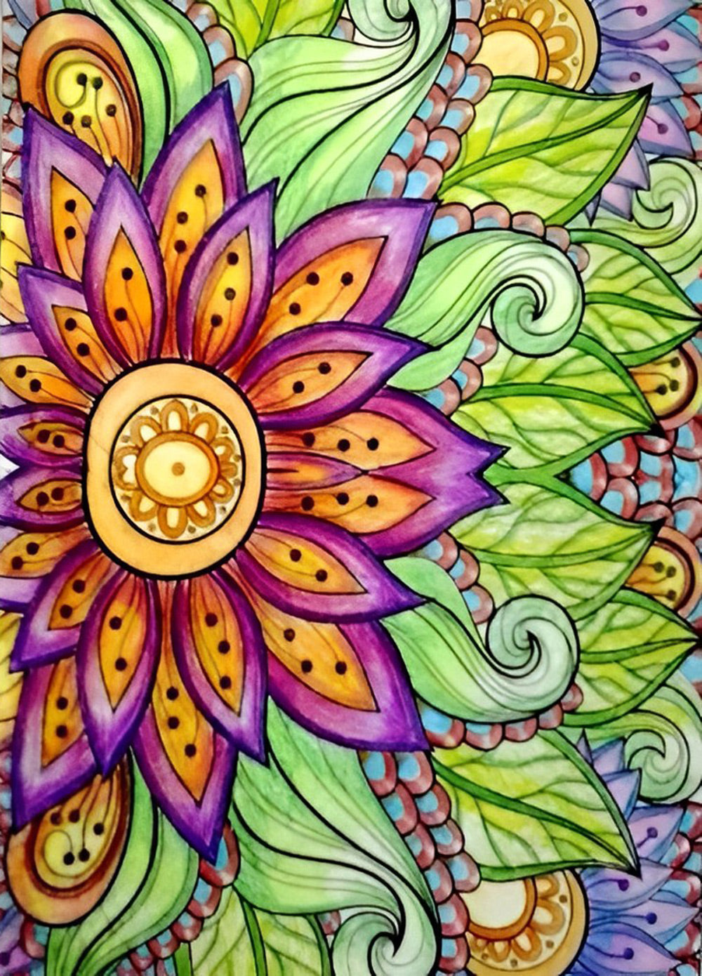 Kleurrijke Mandala-Patronen Diamond Painting