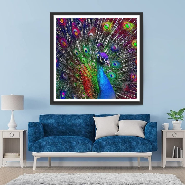 Kleurrijke Pauw Diamond Painting