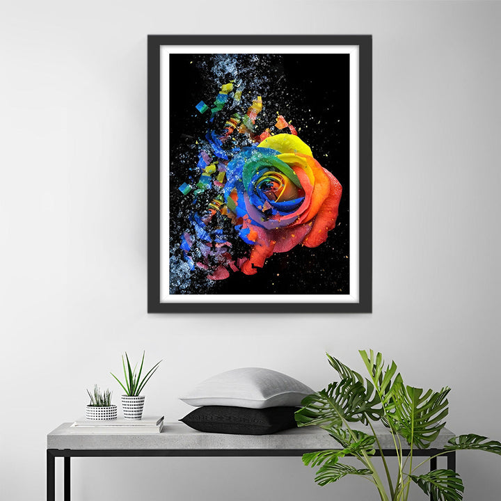 Kleurrijke Roos Diamond Painting