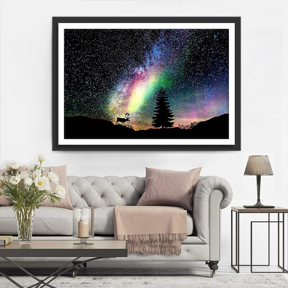 Kleurrijke Sterrenhemel Diamond Painting