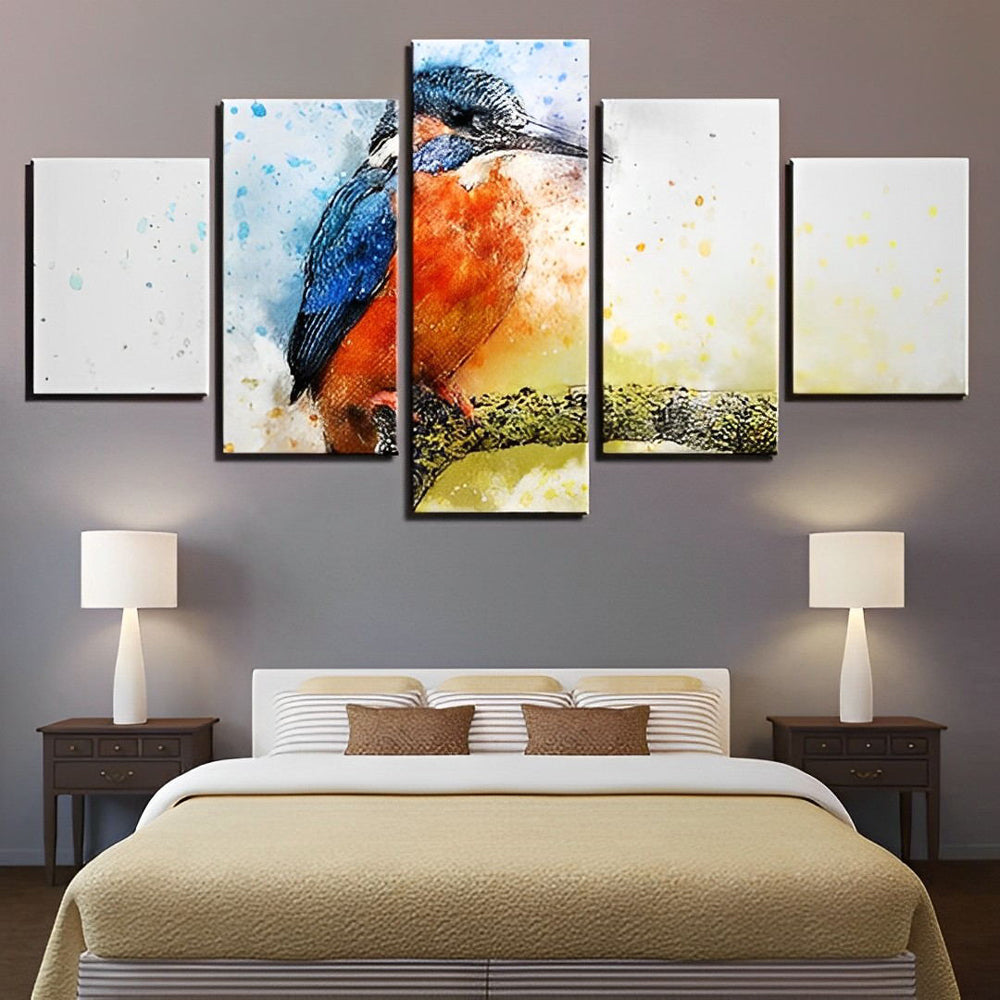 Kleurrijke Vlucht van de IJsvogel 5 Platen Diamond Painting
