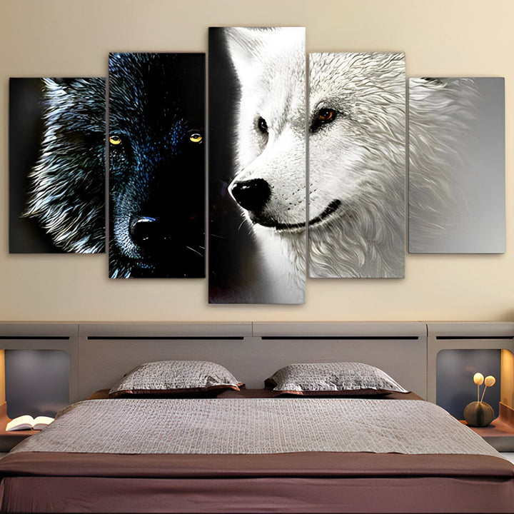 Koele, Mystieke Wolvenblikken 5 Platen Diamond Painting