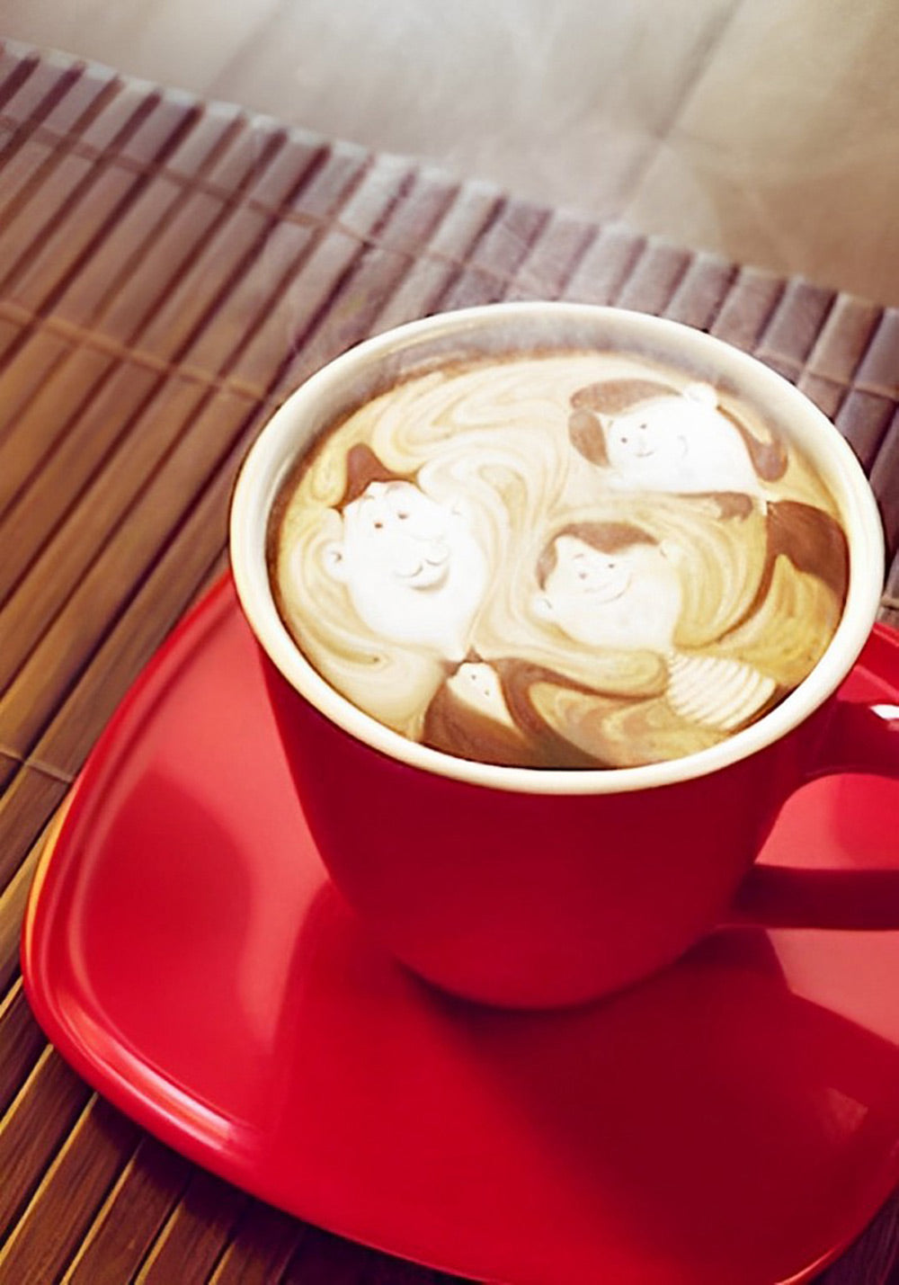 Koffie met Latte Art Diamond Painting