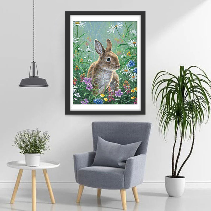 Konijn in de Rimboe Diamond Painting