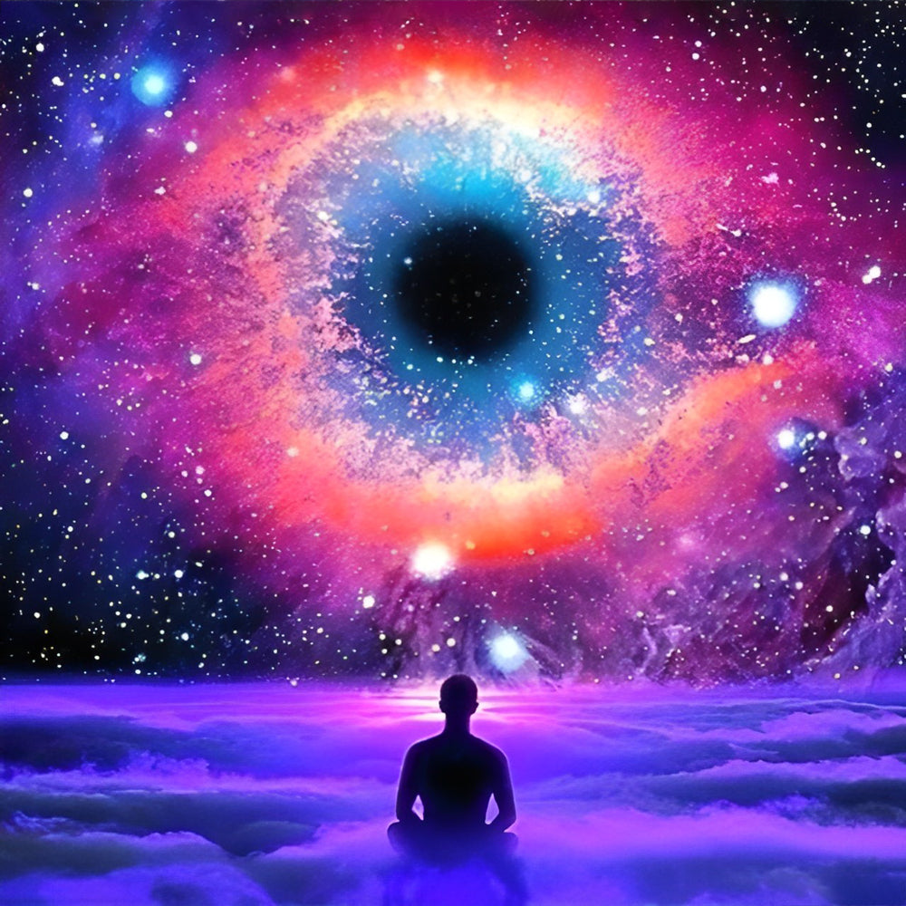 Kosmisch Mysterie en Menselijke Contemplatie Diamond Painting