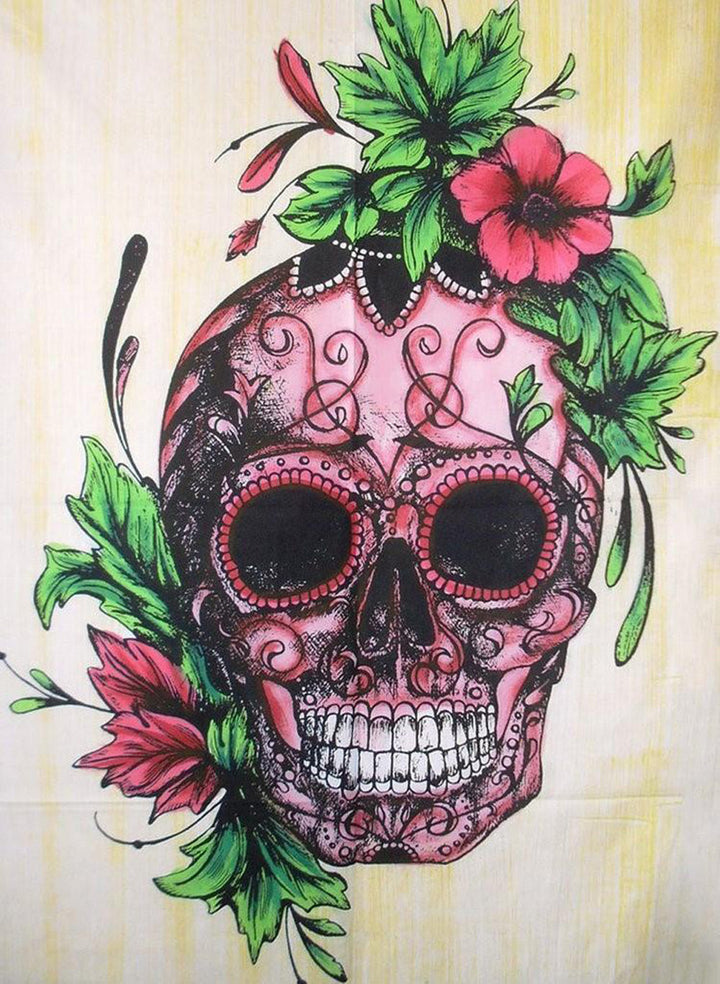 Kunstige Doodshoofd-illustratie Diamond Painting