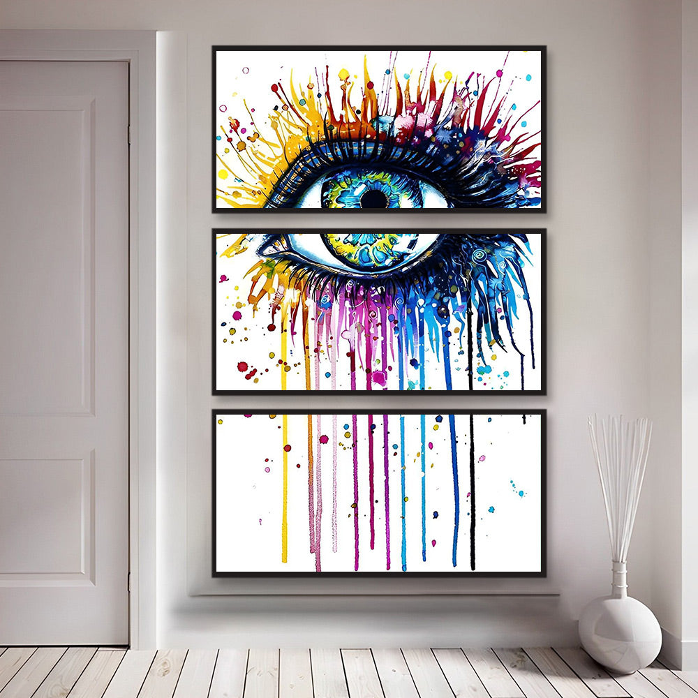 Kunstzinnige Expressie door Oogvorm 3 Platen Diamond Painting