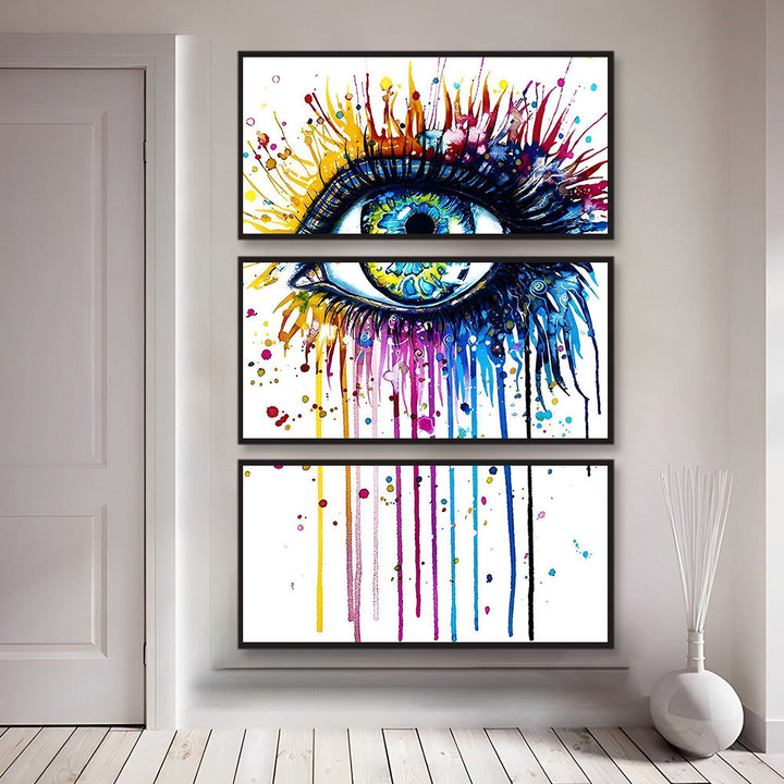 Kunstzinnige Expressie door Oogvorm 3 Platen Diamond Painting