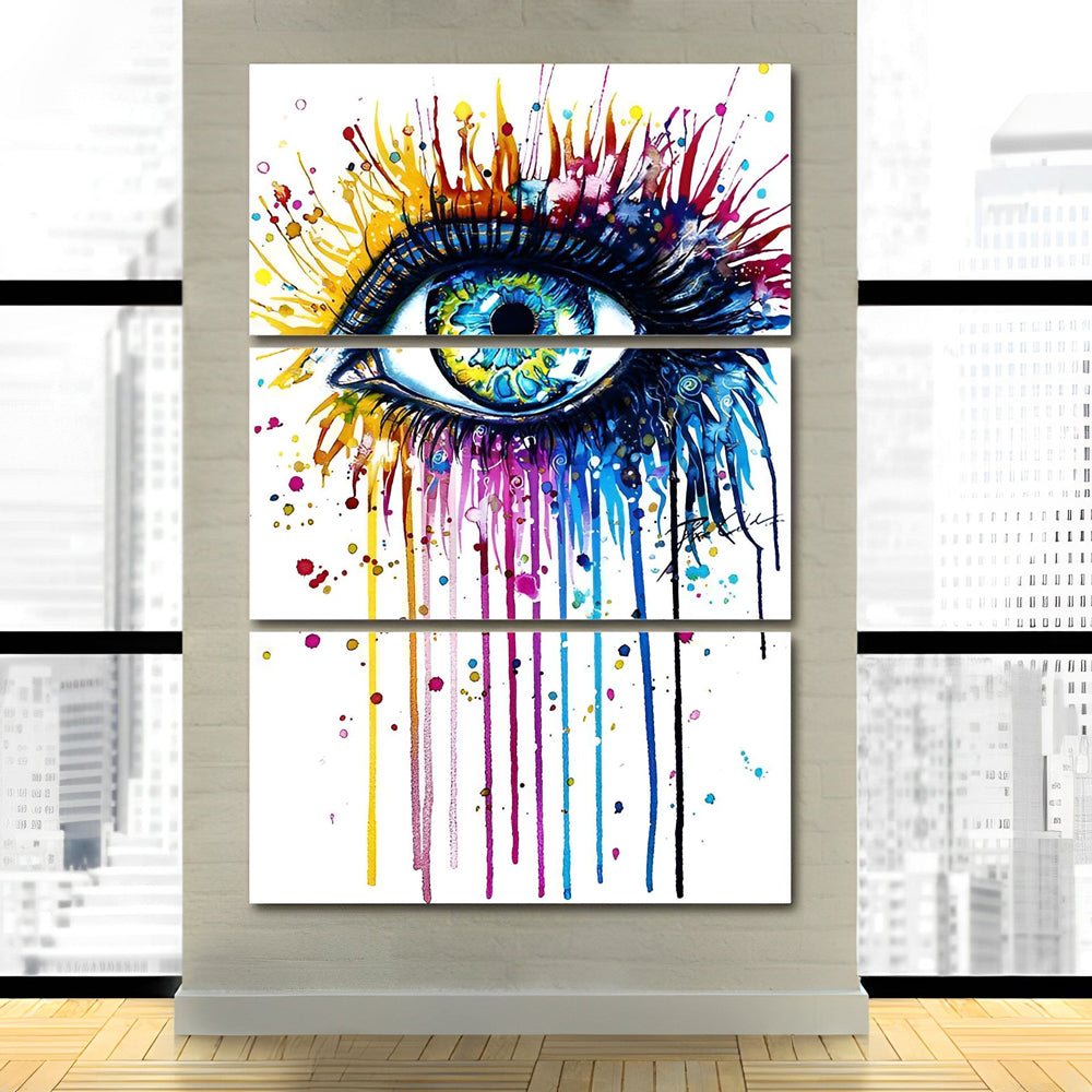Kunstzinnige Expressie door Oogvorm 3 Platen Diamond Painting