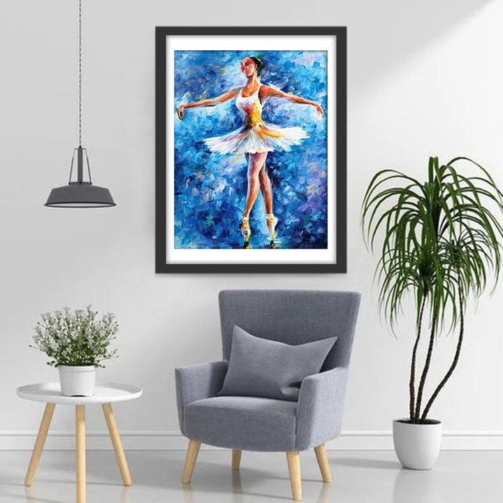 Levendige Energieke Balletdanseres Diamond Painting