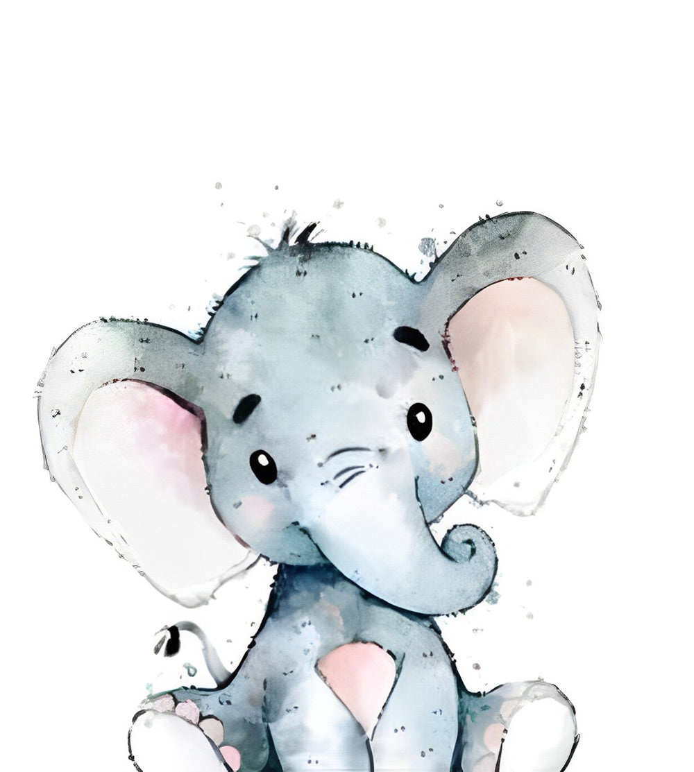 Lief Baby-Olifant Diamond Painting
