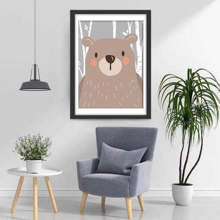 Lief Bruin Beergezichtje Diamond Painting
