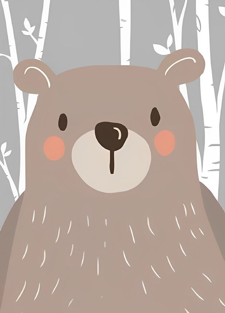 Lief Bruin Beergezichtje Diamond Painting