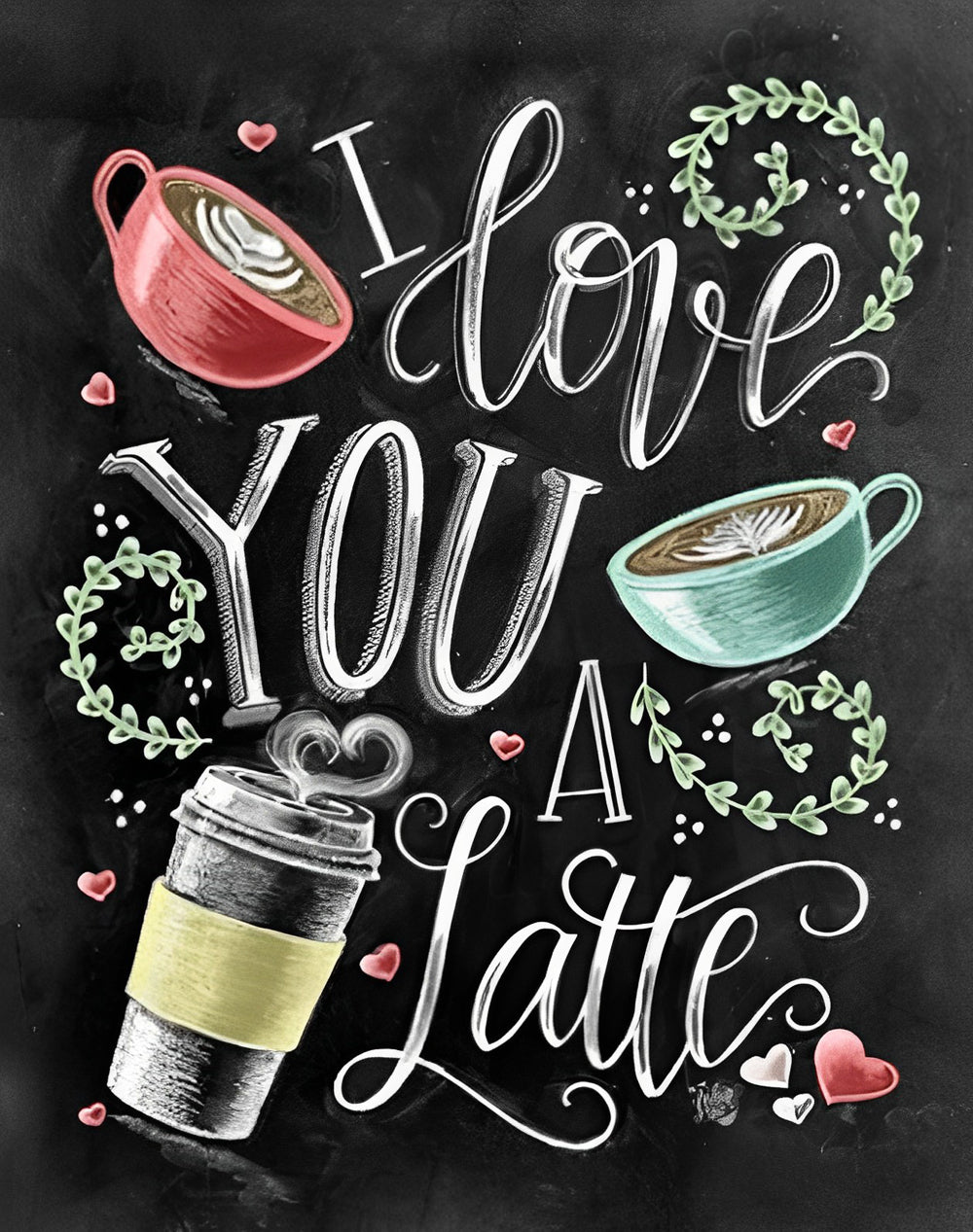 Liefde en Latte Diamond Painting