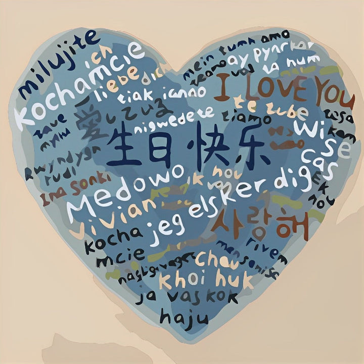 Liefde in Woorden Diamond Painting
