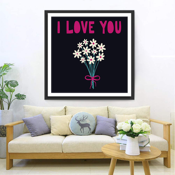 Liefdesboeket Diamond Painting