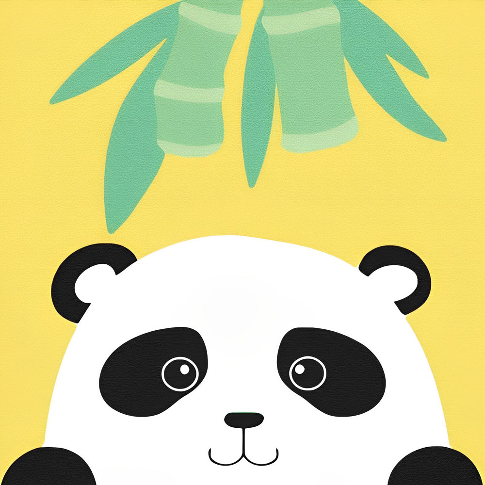 Lieve Panda en Bamboetak Diamond Painting