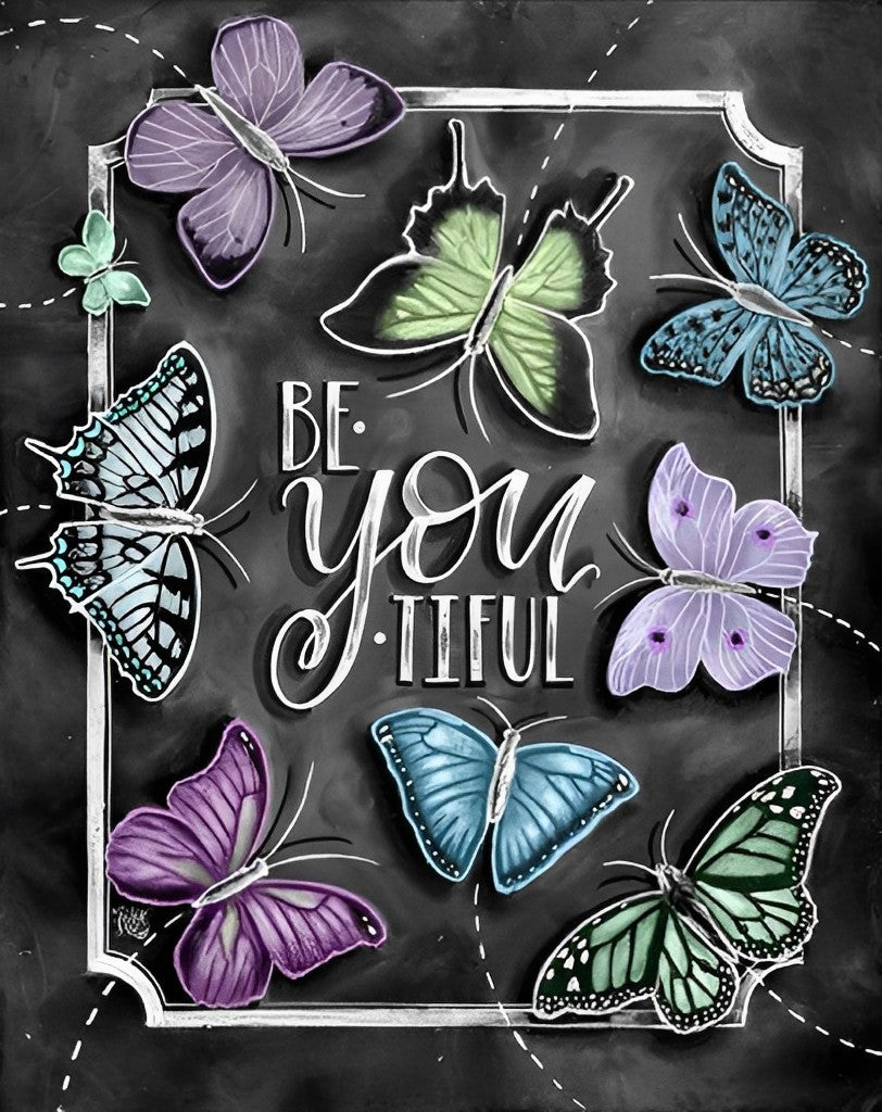 Lijst met Vlinderdecoratie Diamond Painting